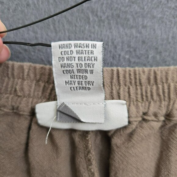 Soft Surroundings Women PXS Brown Relaxed Fit 100% Cotton Wide Leg Lounge Pants - Picture 6 of 10